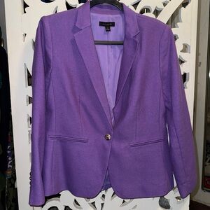 Ann Taylor Hutton professional work Purple Blazer suit top never worn new